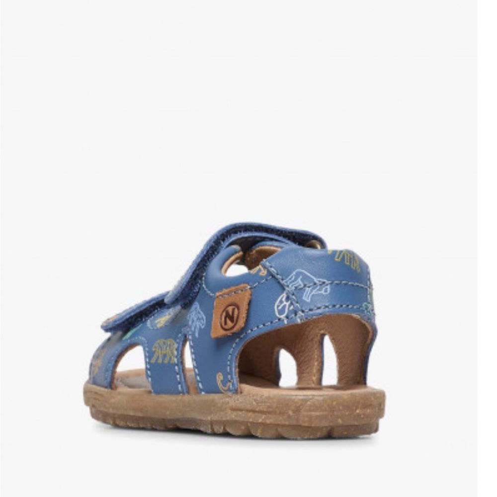 NWT NATURINO SKY Leather sandals Blue with Animals Print - Picture 5 of 15
